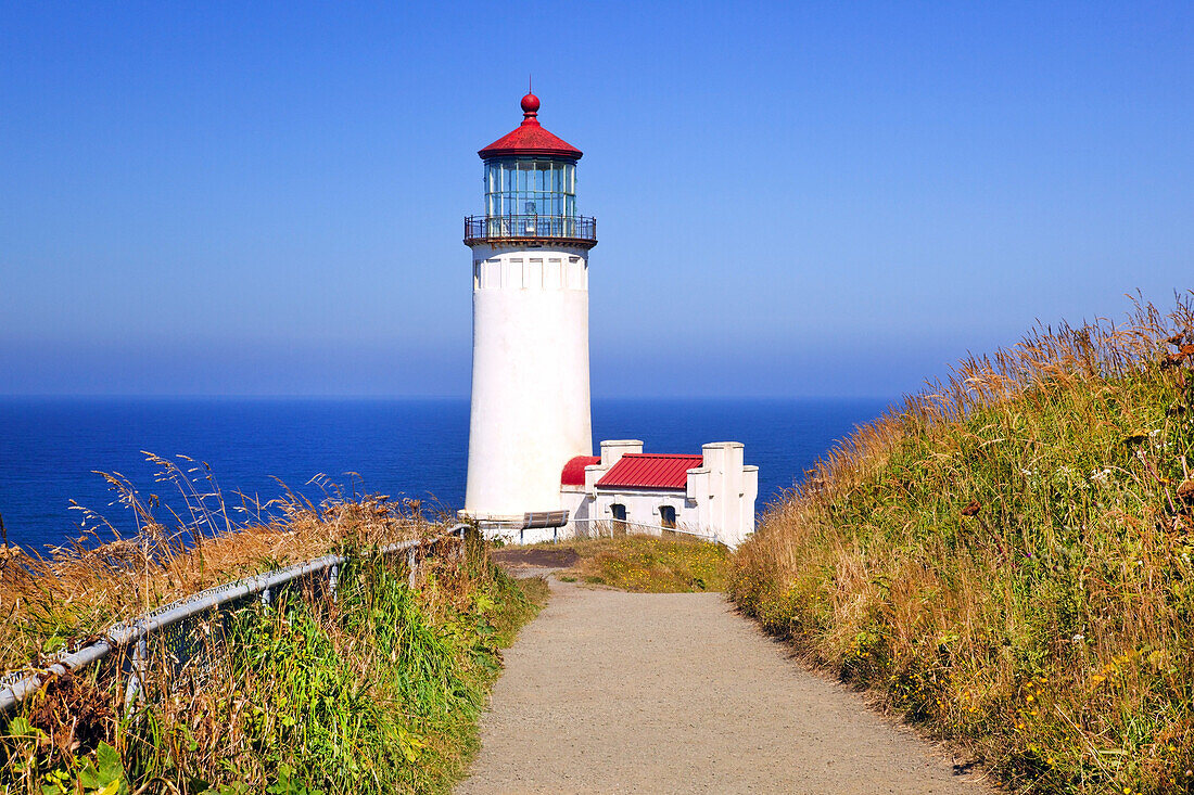 North Head-Leuchtturm,Cape Disappointment State Park,Washington,Vereinigte Staaten von Amerika