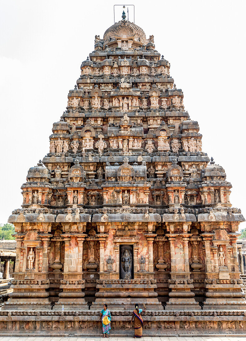 Der Airavatesvara-Tempelkomplex aus der dravidischen Chola-Zeit in Darasuram, Tamil Nadu, Indien, Darasuram, Tamil Nadu, Indien