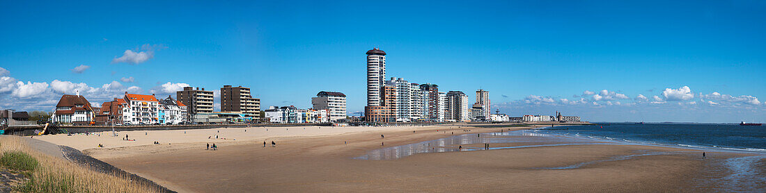 Strand und Küstenlinie von Flushing (Vlissingen),Niederlande,Flushing,Zeeland,Niederlande