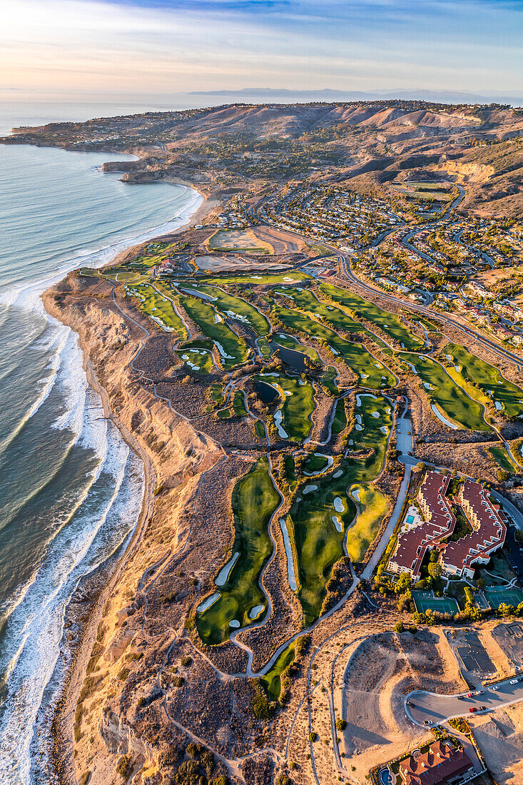 Waterfront luxury golf course located at Rancho Palos Verdes,California,USA,Rancho Palos Verdes,California,United States of America