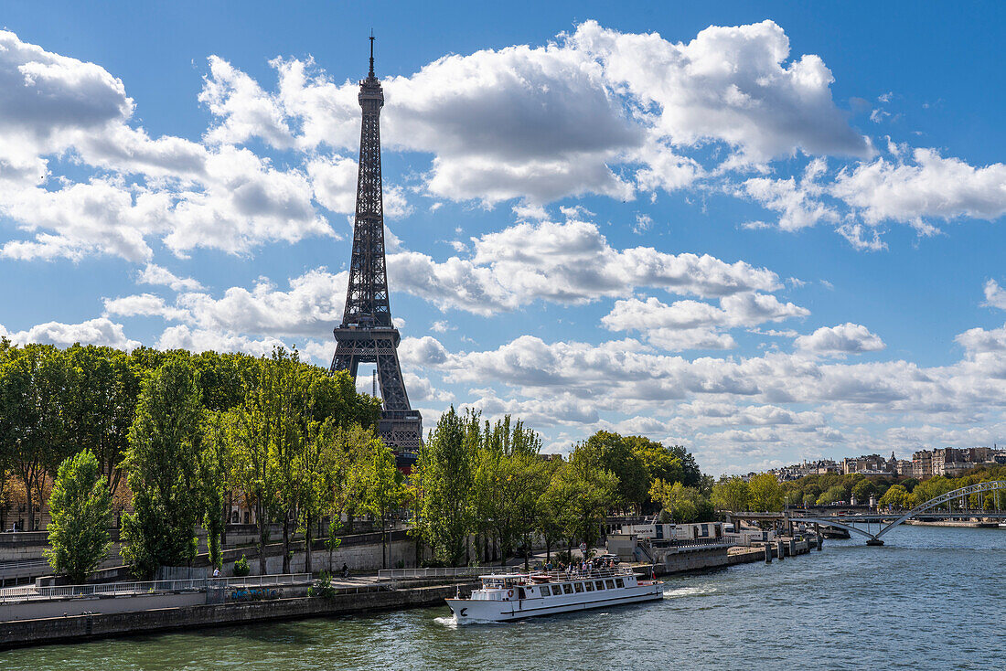 Eiffel Tower and the Seine River,Paris,France
