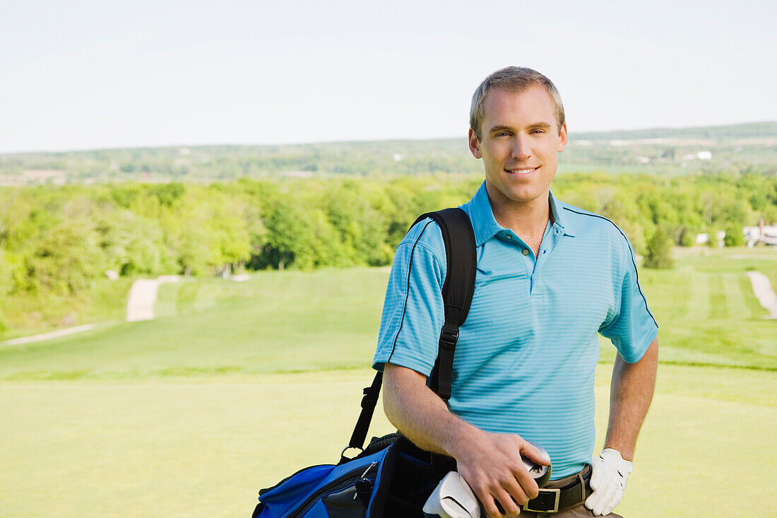 Man at Golf Course