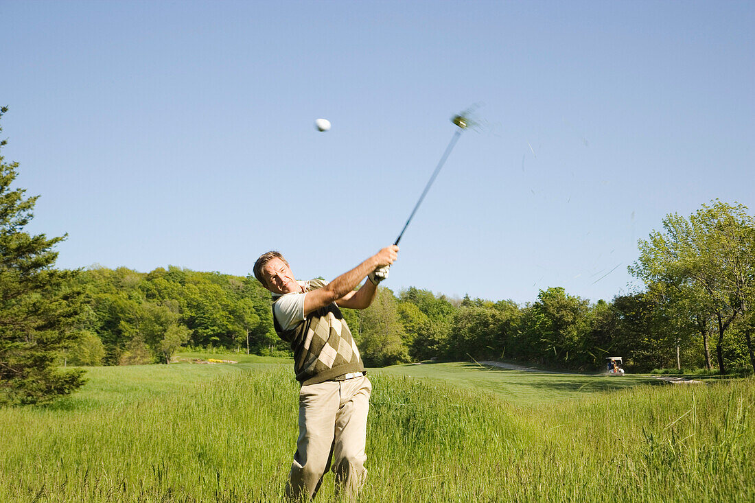 Man Golfing