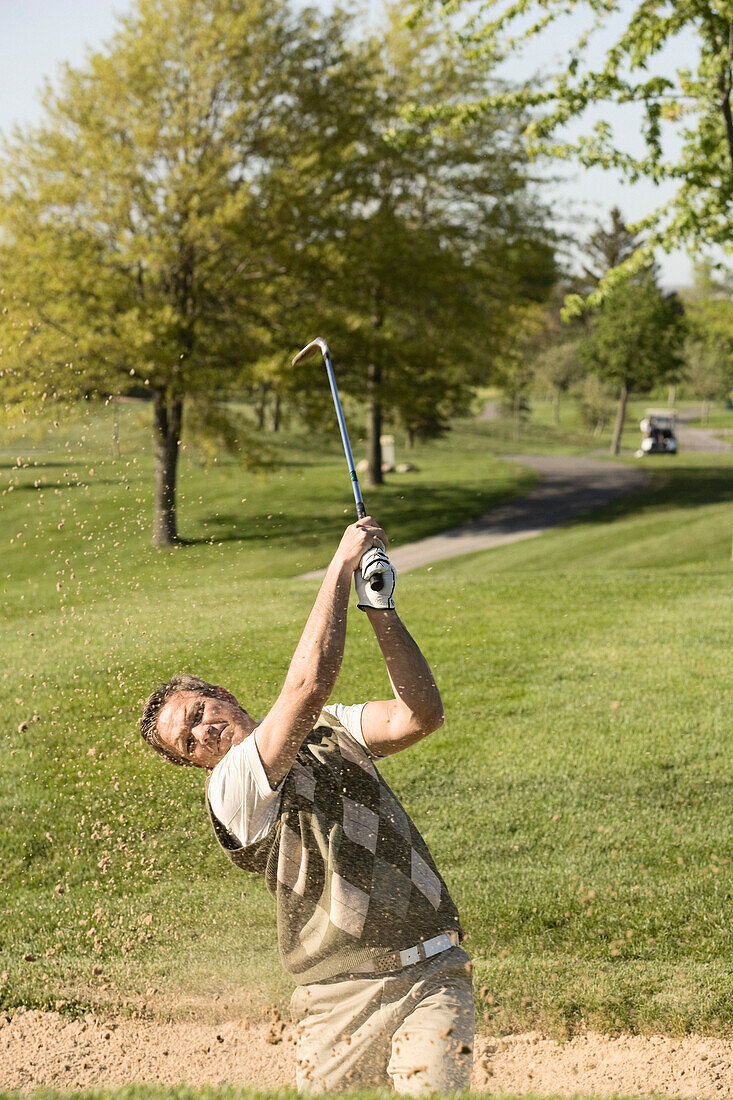 Man Golfing