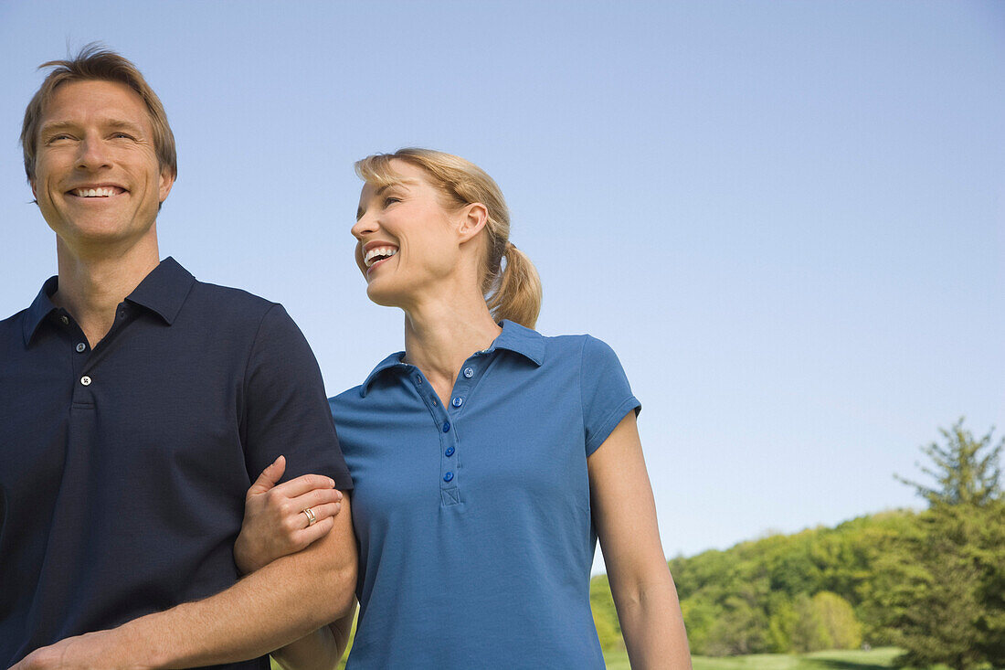 Portrait of Couple on Golf Course