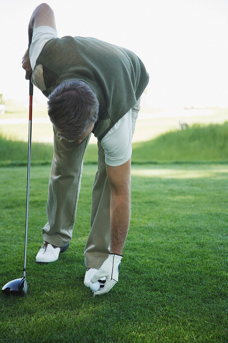 Man Golfing