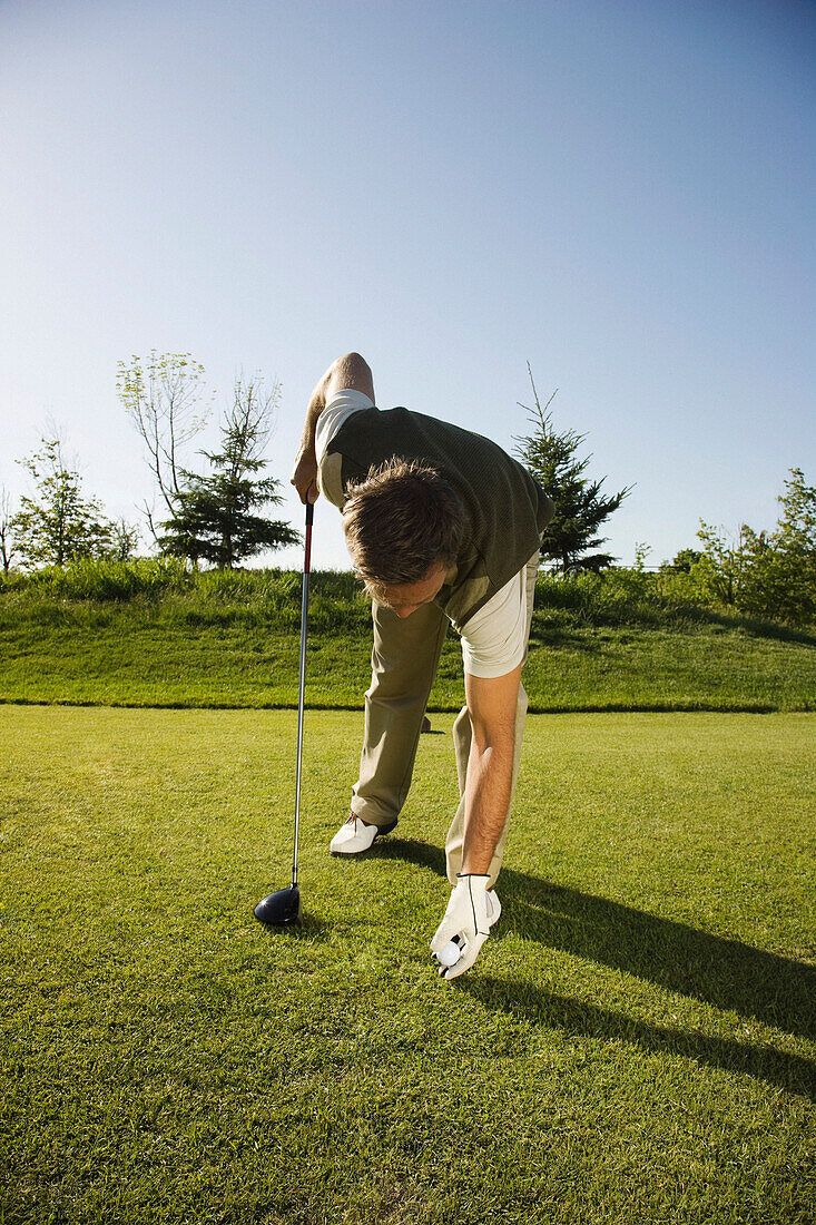 Man Golfing