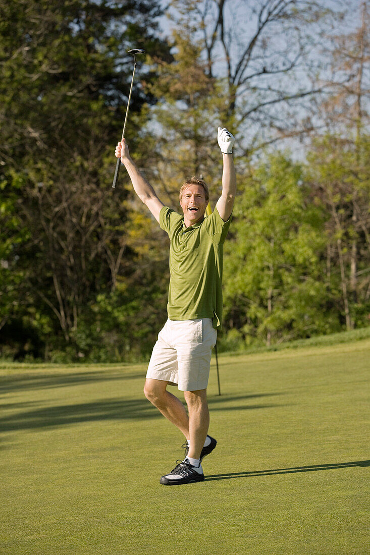 Man Golfing