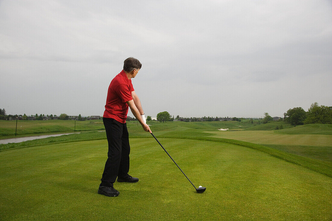 Man Golfing