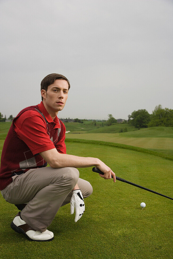 Man Golfing