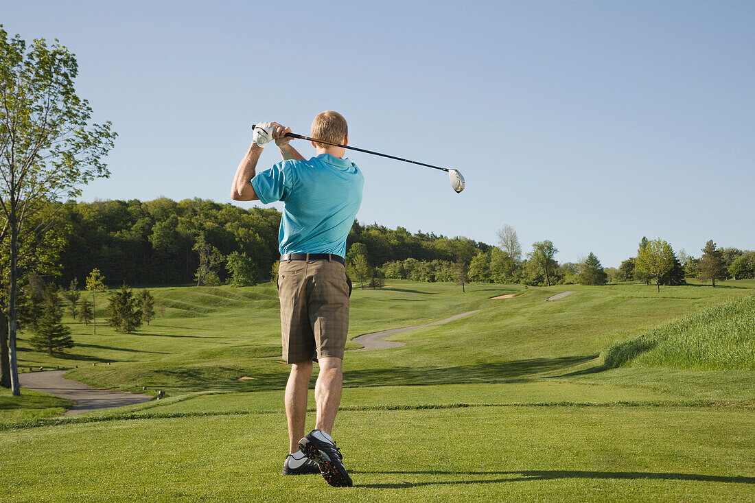 Man Golfing