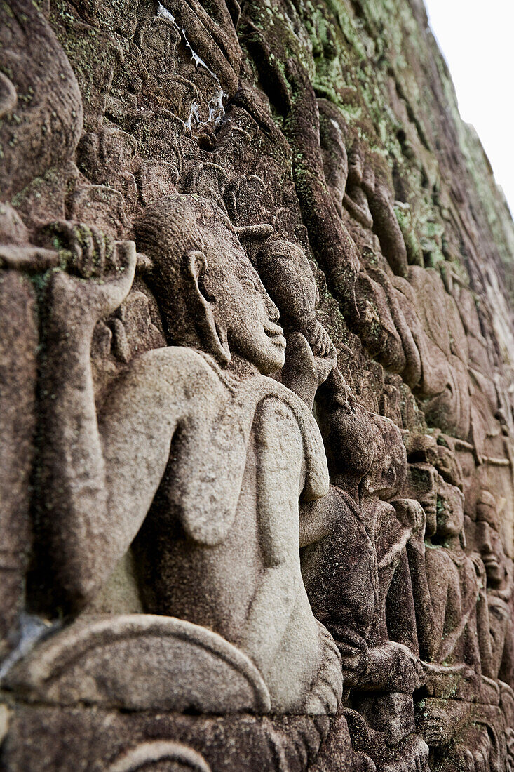 Sculptural Relief,Bayon Temple,Angkor Thom,Angkor,Cambodia