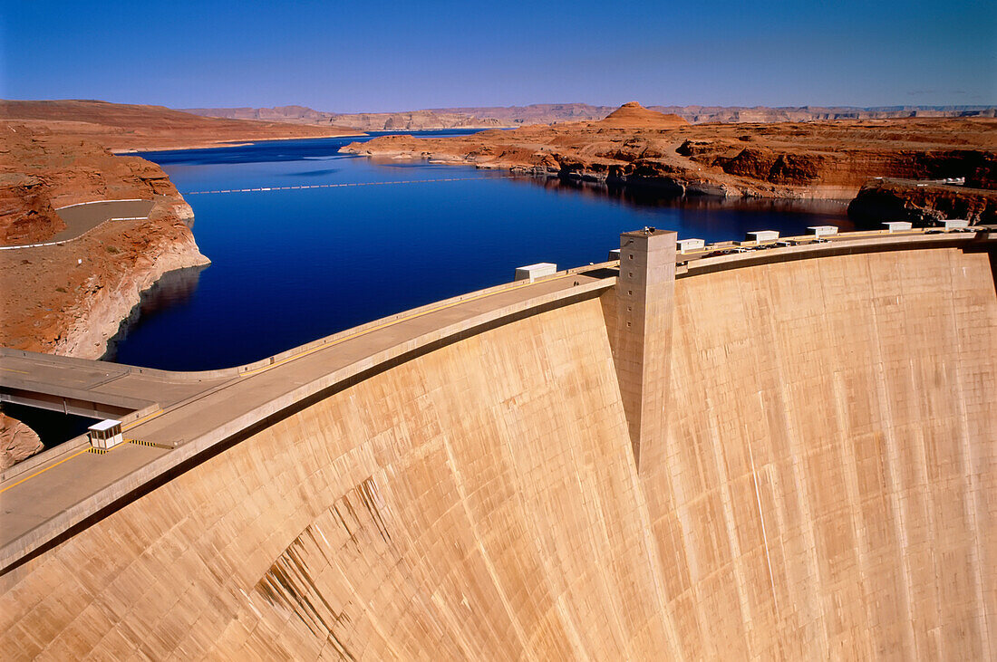 Glen Canyon Dam,Lake Powell Near Page,Arizona,USA