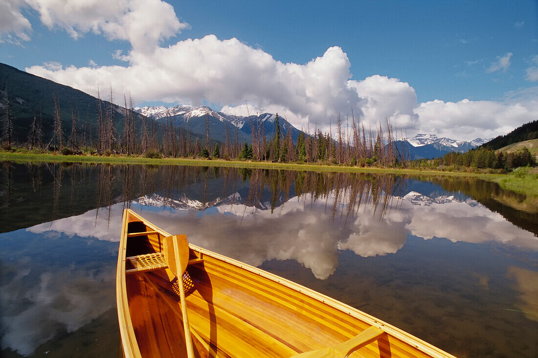 Canoe and Vermillion Lakes,Banff National Park,Alberta,Canada