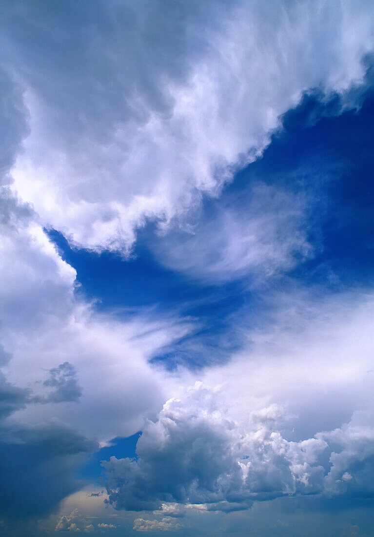 Gewitterwolken, südwestlich von Hanley, Saskatchewan, Kanada