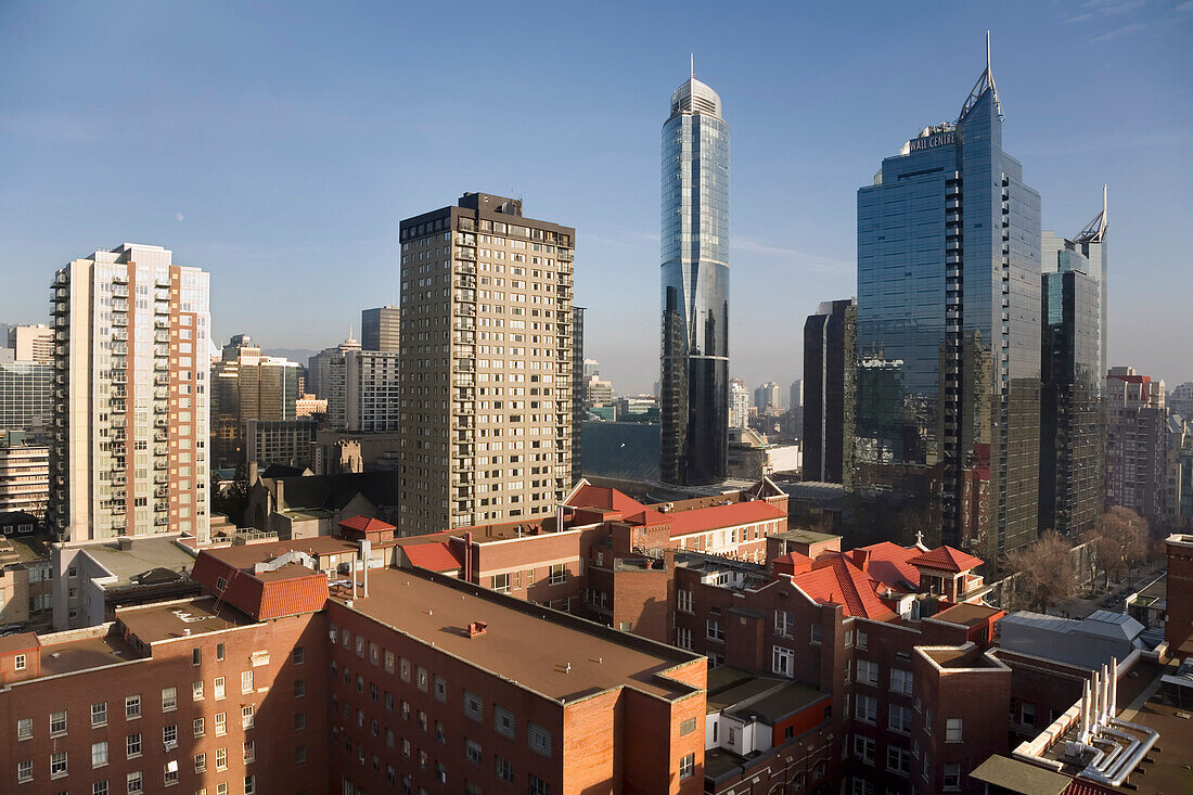 Variety of architecture in the buildings of downtown Vancouver,Canada,Vancouver,British Columbia,Canada