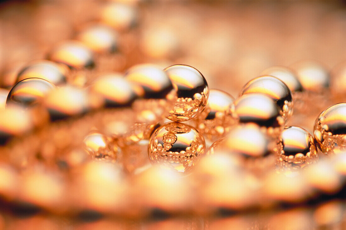 Close-Up of Reflective Spheres