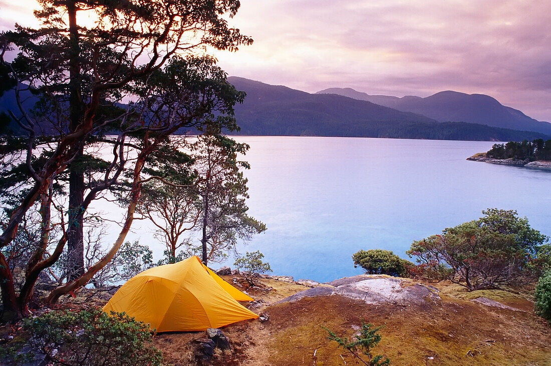Campingplatz Curme Islands,Desolation Sound Britisch-Kolumbien,Kanada