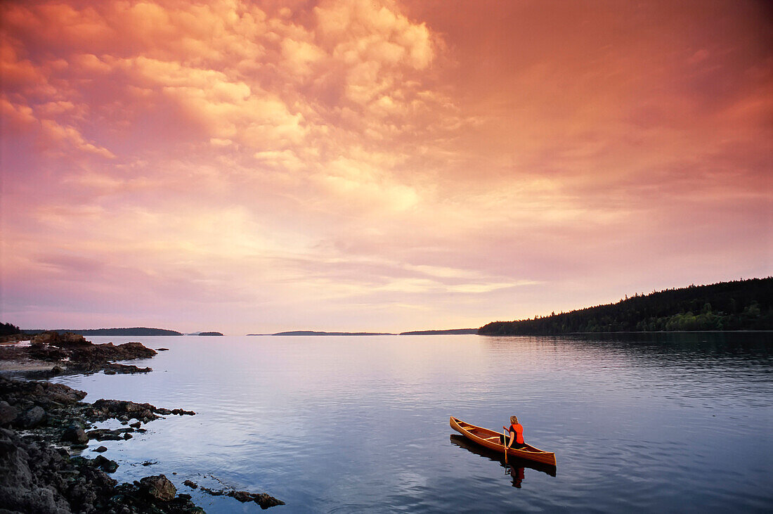 Woman Canoeing