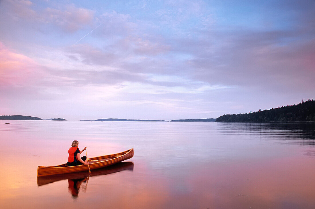 Woman Canoeing