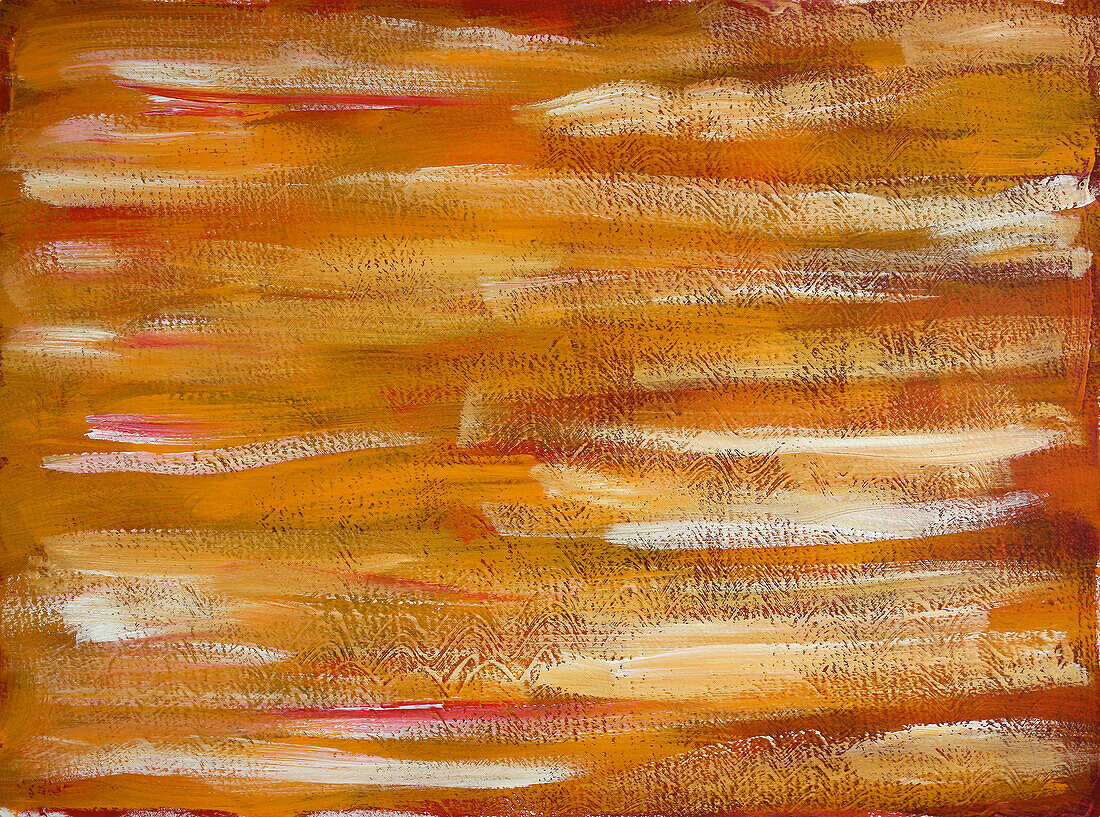 Painted Orange Textural Background
