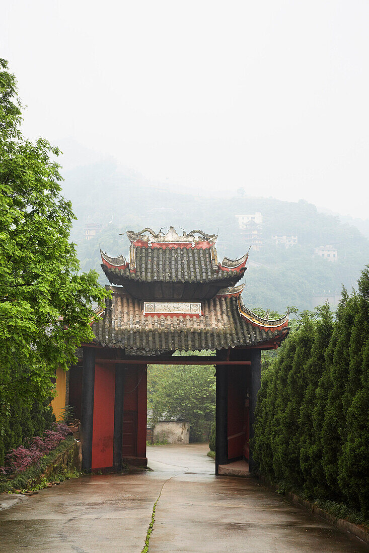 Temple in Fengdu,Chongqing,China