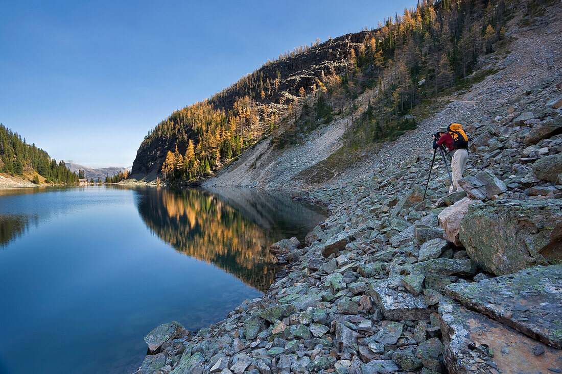 Agnes-See, Banff-Nationalpark, Alberta, Kanada