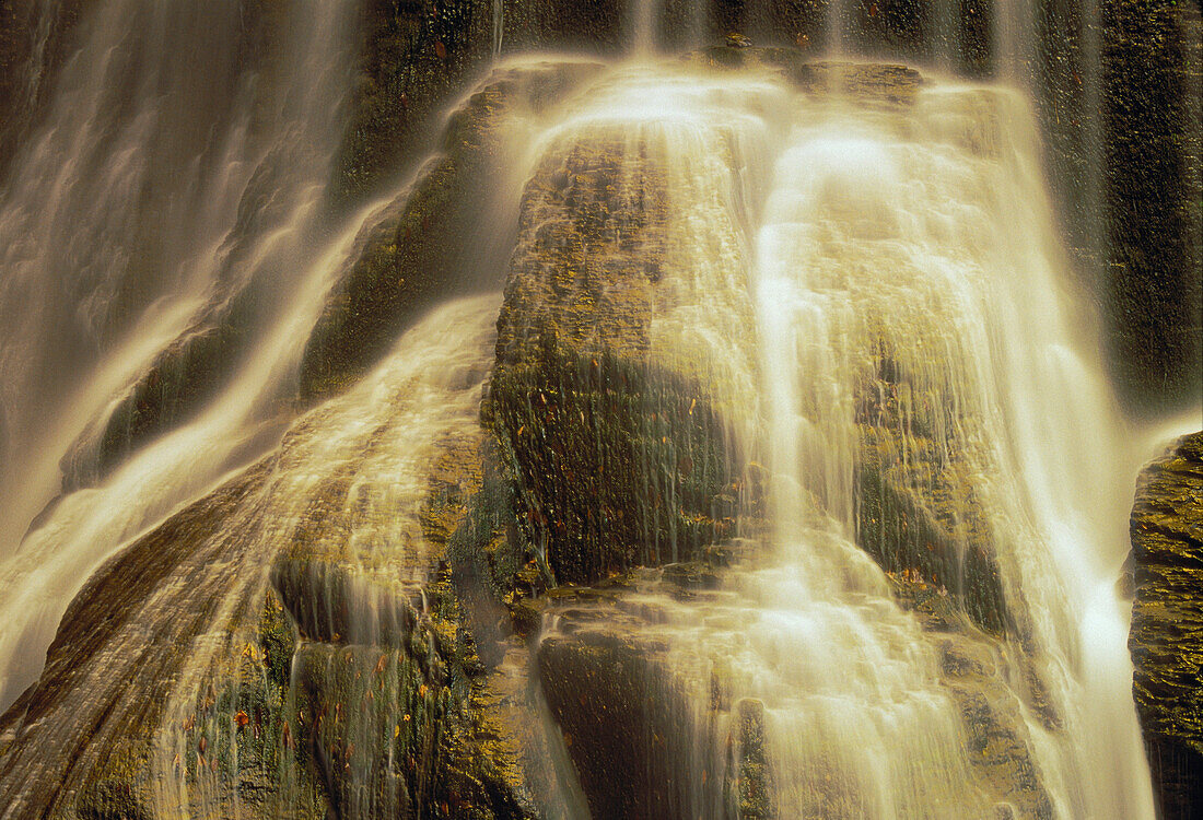 Waterfall and Rocks,Fillmore Glen State Park,New York,USA