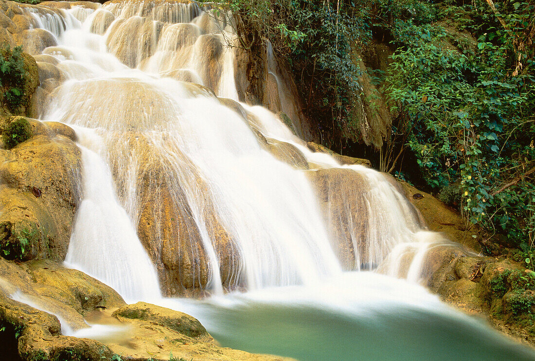 Agua Azul Wasserfall und Felsen,Agua Azul National Park,Chiapas,Mexiko