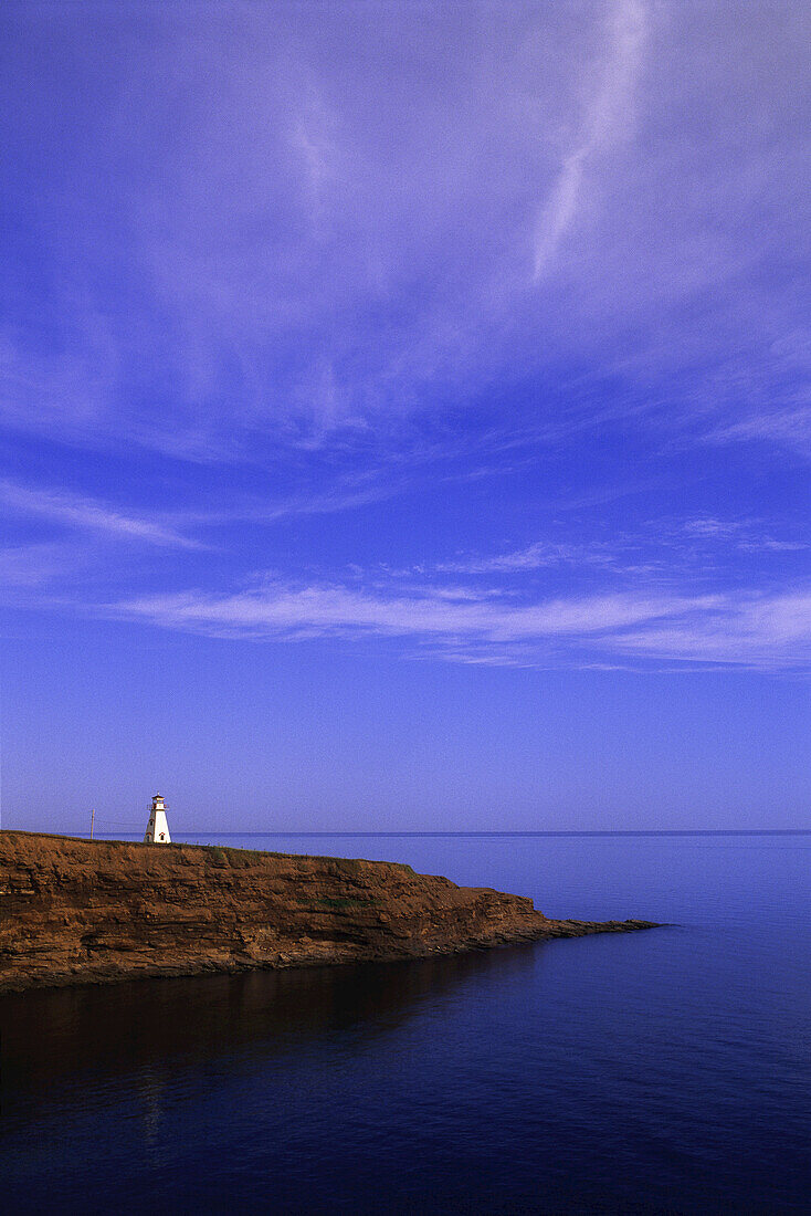 Cape Tryon Leuchtturm und Golf von St. Lawrence, Cape Tryon, Prince Edward Island, Kanada