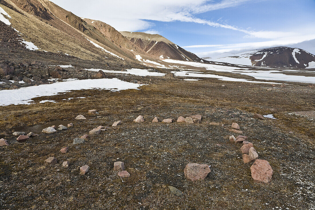 Inuit Archaeological Site,Craig Harbour,Ellesmere Island,Nunavut,Canada