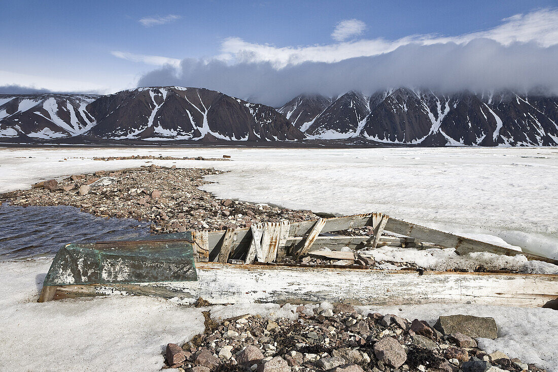 Abandoned Rowboat,Craig Harbour,Ellesmere Island,Nunavut,Canada