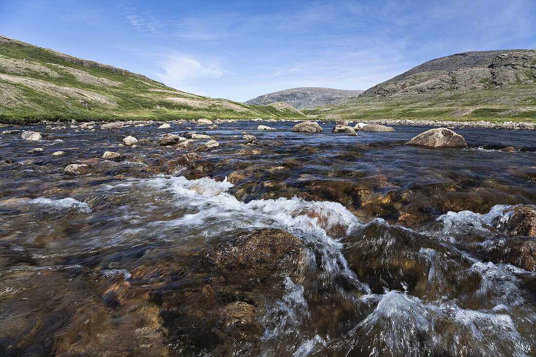 Soper River,Katannilik Territorial Park Reserve,Baffin Island,Nunavut,Canada