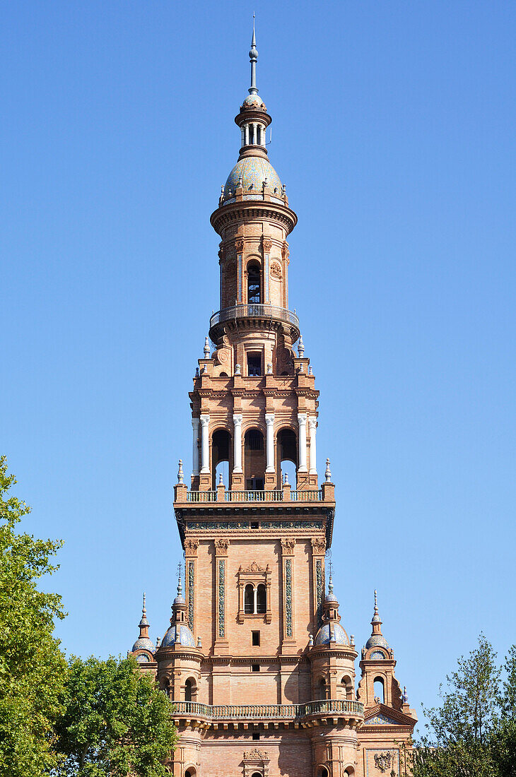 Spire,Plaza de Espana,Seville,Spain