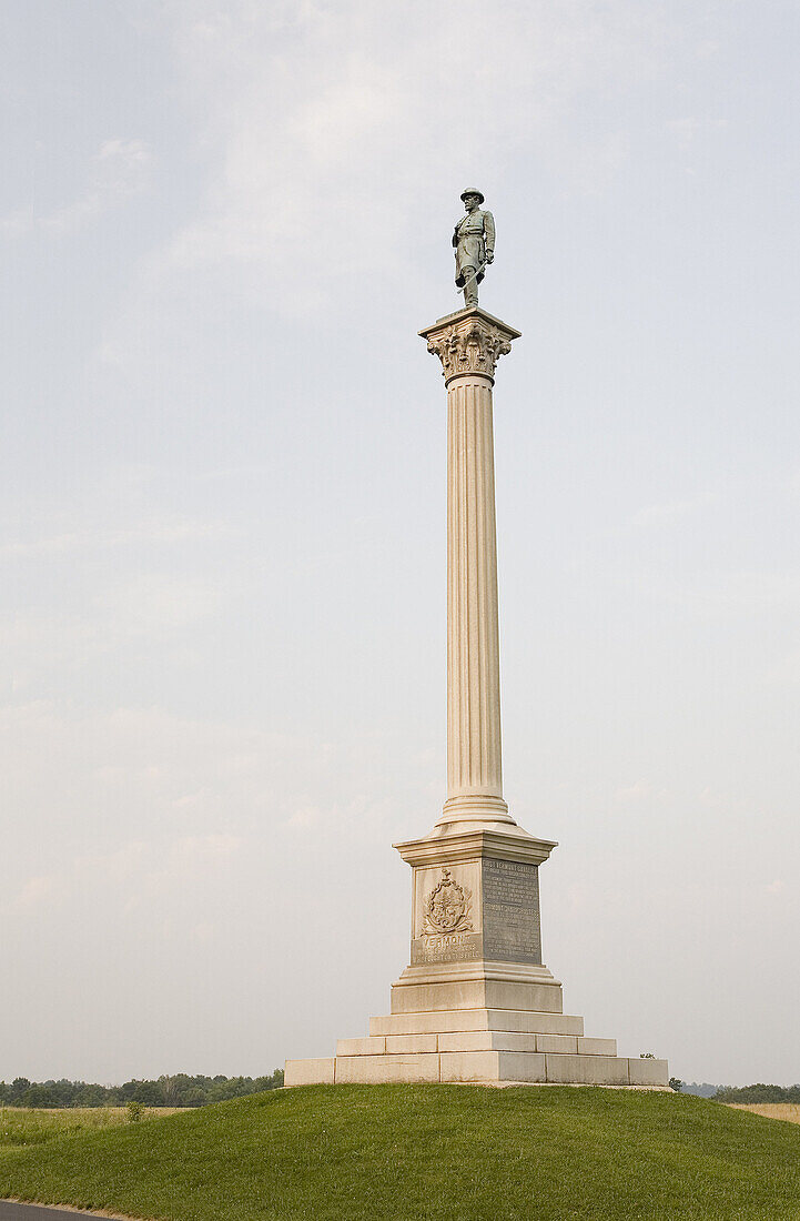 Vermont Monument,Gettysburg National Military Park,Pennsylvania,USA