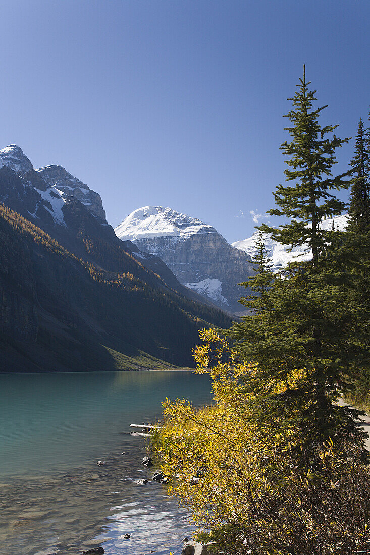 Berge und See,Lake Louise,Banff National Park,Alberta,Kanada