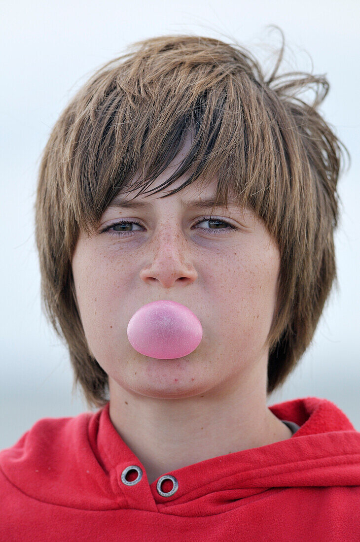 Boy Blowing Bubble,Montpellier,Herault,Languedoc-Roussillon,France