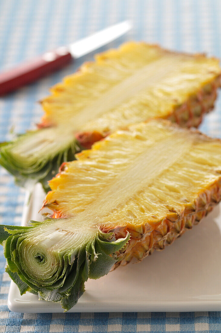 Pineapple Cut in Half