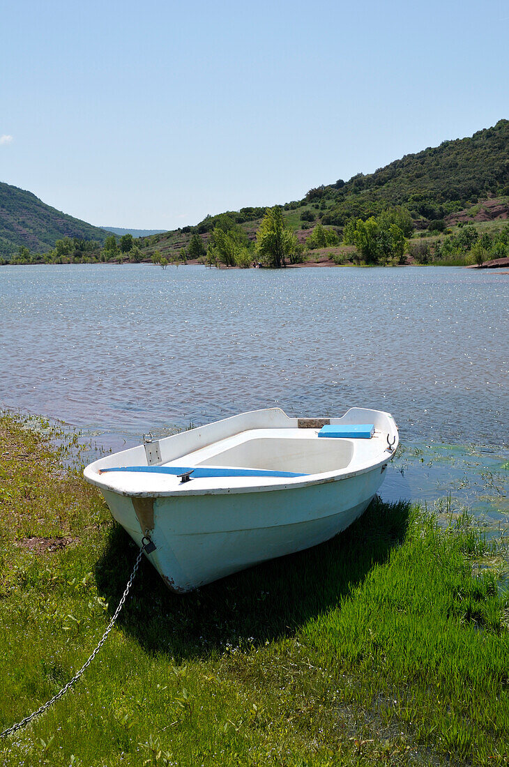 Boat,Salagou Lake,Herault,Languedoc-Roussillon,France