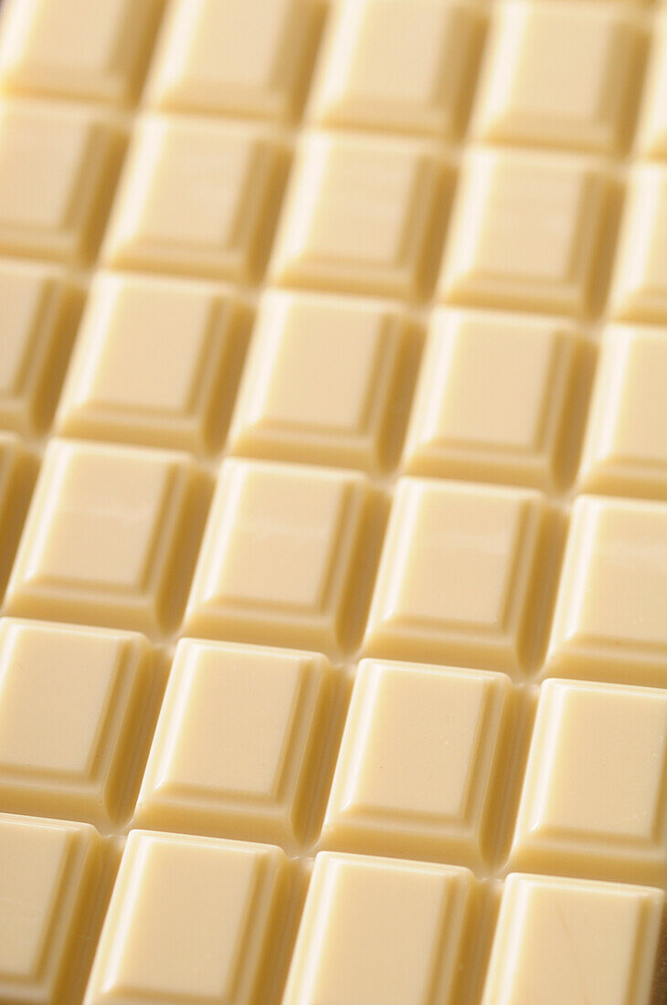 Close-up of Bar of White Chocolate