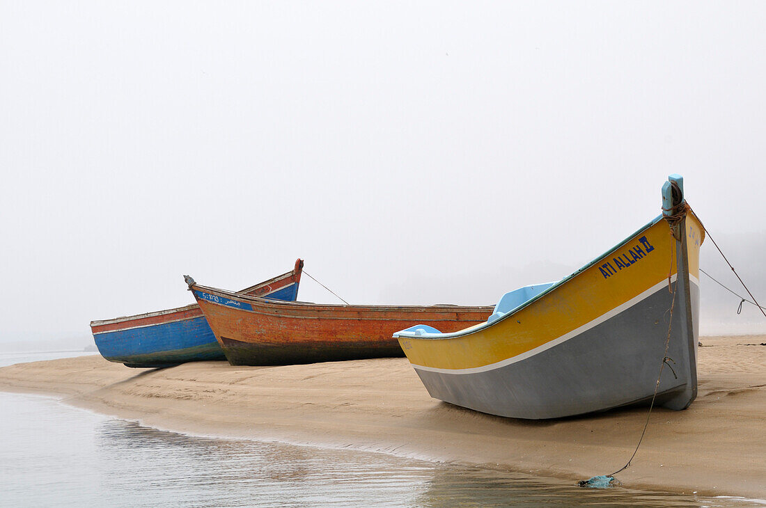 Boats on Beach,Moulay Bousselham,Kenitra Province,Morocco