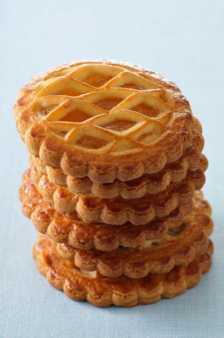 Close-up of Stack of Tarts