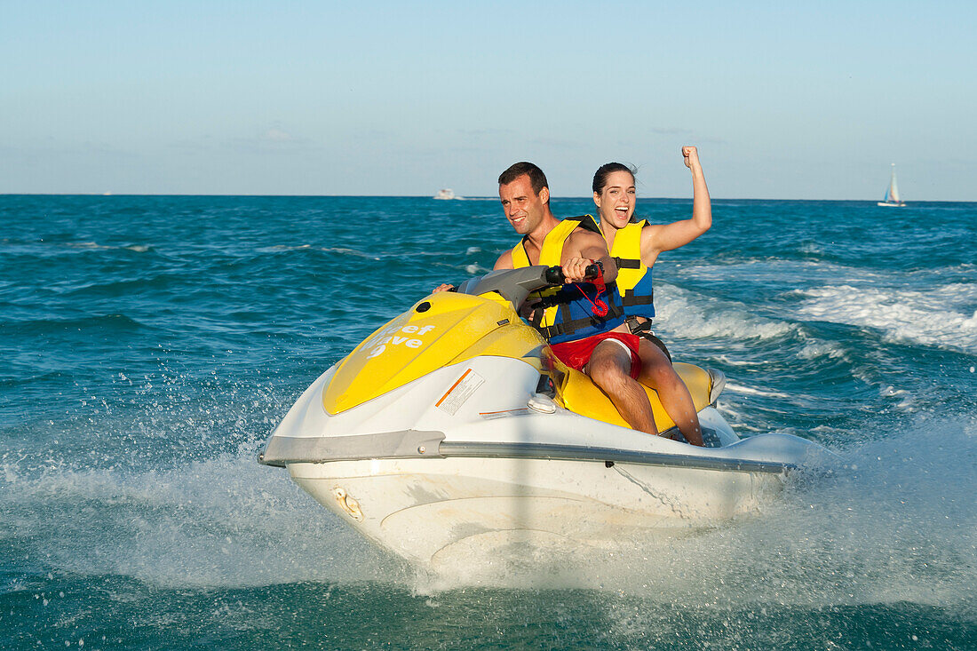 Couple on Personal Watercraft