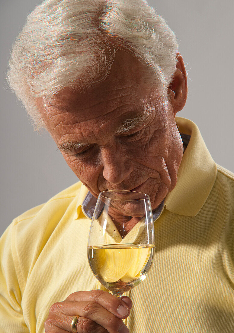 Man Drinking Wine