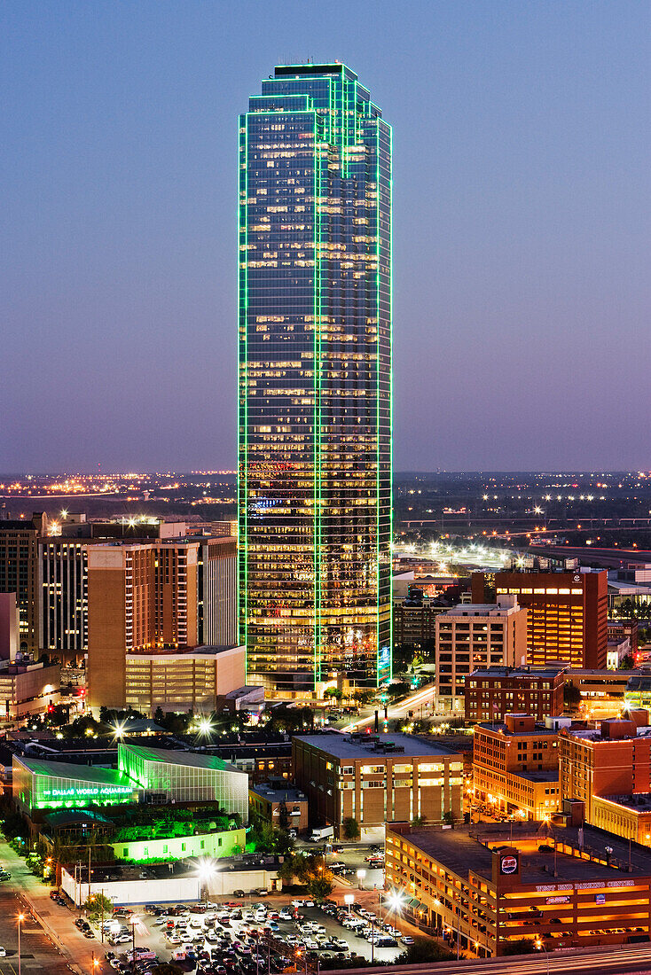 Dallas Skyline at Dusk,Texas,USA