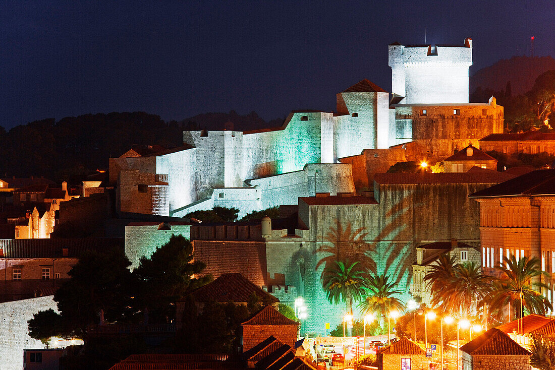 The City Wall in the Old City of Dubrovnik,Croatia