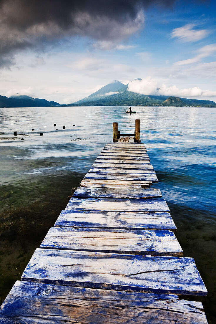 Dock on Lake Atitlan,Santa Catarina Palopo,Guatemala