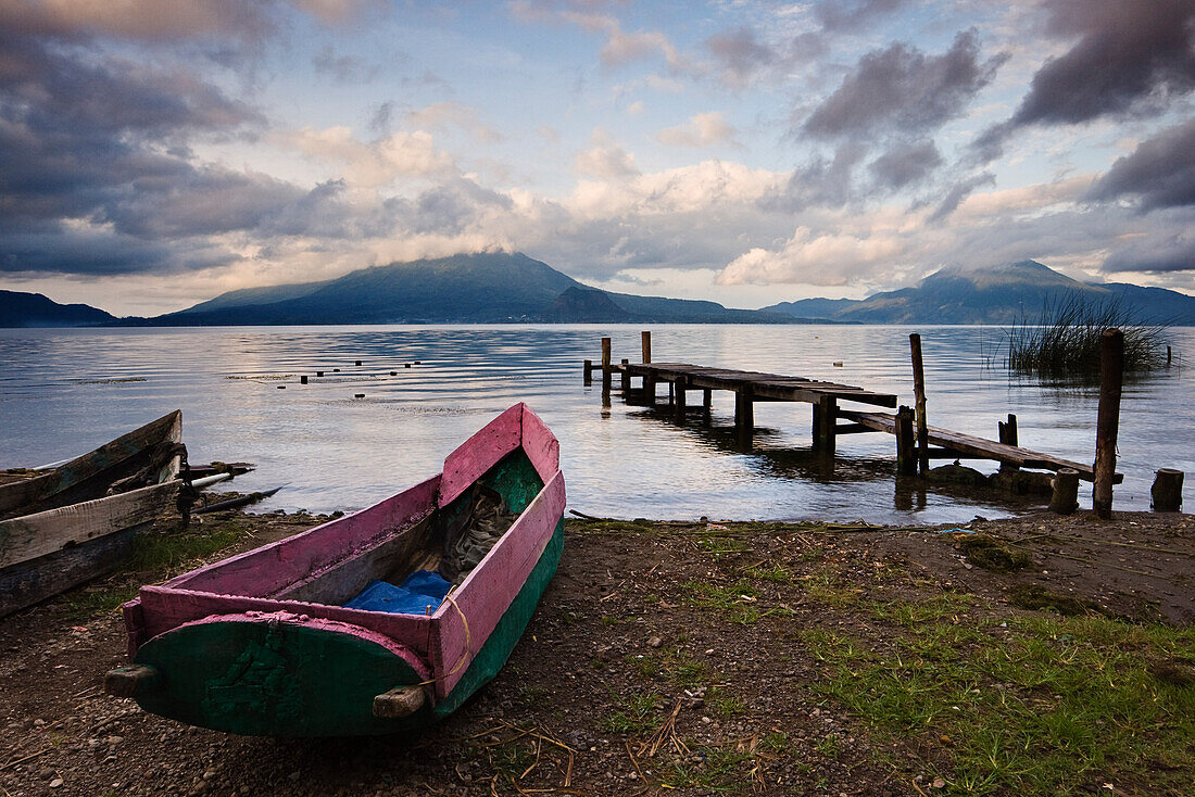 Sunset Over Lake Atitlan,Santa Catarina Palopo,Guatemala