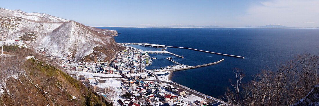 Overview of Fishing Port,Rausu,Shiretoko Peninsula,Hokkaido,Japan