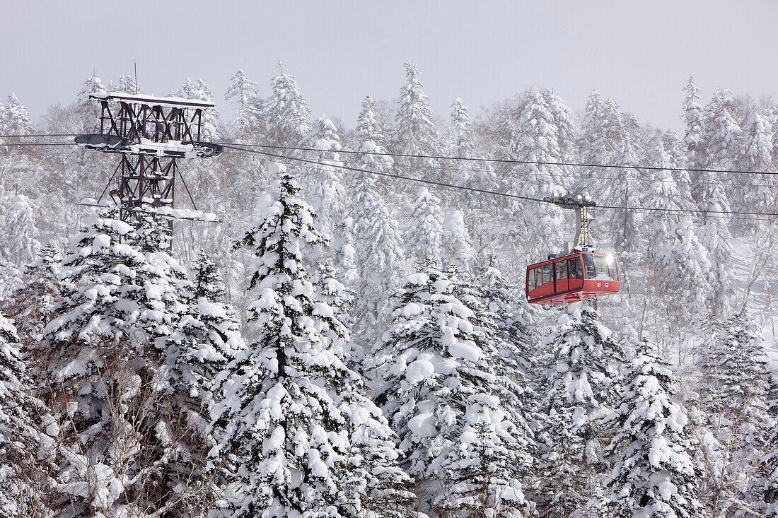 Ski Lift on Asahidake,Daisetsuzan National Park,Hokkaido,Japan